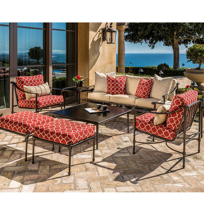 Morro Bay Cast Aluminum Cushion Lounge Chair by Gensun - Image 2